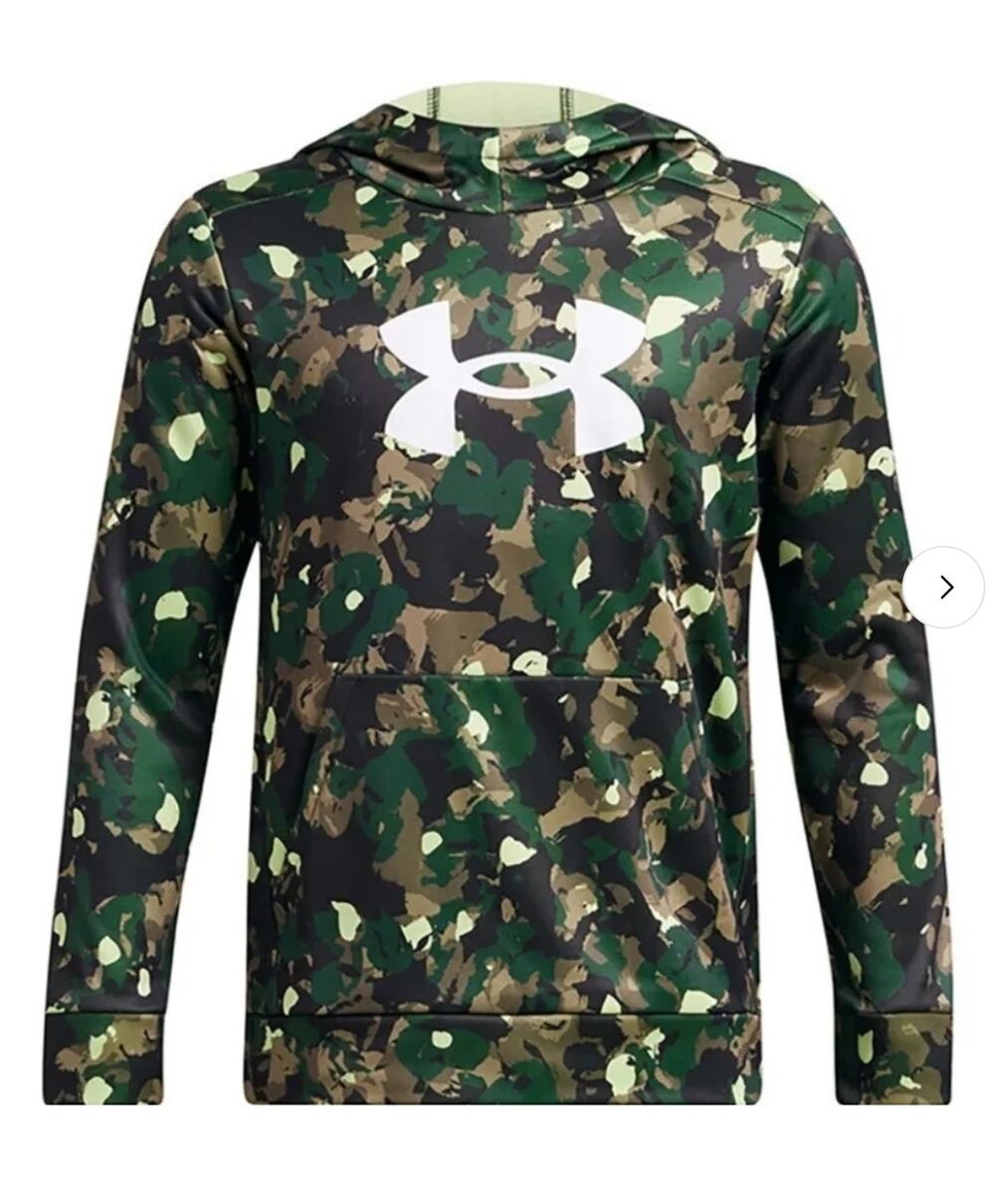 UNDER ARMOUR | FLEECE LINED CAMO HOODIE | YOUTH LARGE